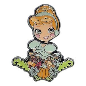 Loungefly Cinderella Floral Chibi Princess Series 2 Blind Box Mystery Disney Pin
